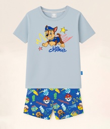 [DIS88096] VER. PIJAMA REMERA DE ALGODÓN Y SHORT SUBLIMADO "PAW PATROL"