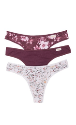 [FRA5010] PACK X3 COLALES DE ALGODÓN Y LYCRA ESTAMPADA &quot;LIBERTY&quot;