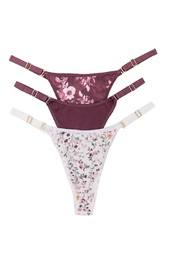 [FRA5011] PACK 3 TANGA REGULABLE DE ALGODÓN Y LYCRA ESTAMPADA &quot;LIBERTY&quot;