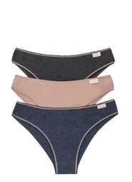 [FRA597/E] PACK X3 VEDETINA ESPECIAL DE ALGODÓN Y LYCRA "DENIM"