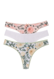 [FRA652/E] PACK X3 COLALES ESPECIAL ESPAMPADA DE MICROFIBRA &quot;ROSAS&quot;