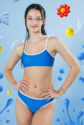 [ELE2638] VER. MALLA BIKINI TEENS TOP CON BRETELES PARA ATAR EN HOMBRO