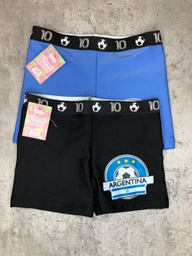 [KIE16] VER. MALLA TIPO ZUNGA SHORT NENE CON ELASTICO ESTAMPADO "FUTBOL"