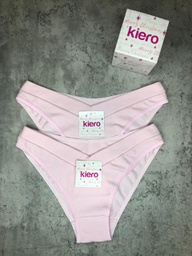 [KROS3042] ROSA VEDETINA DE ALGODÓN Y LYCRA CINTURA DOBLE