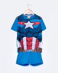 [DIS80711] VER. PIJAMA DISFRAZ "CAPITAN AMERICA"
