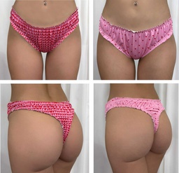 [TRE937] PACK X 2 COLALES FRUFRU ESTAMPADAS SAN VALENTIN