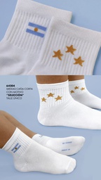 [MKS64204] MEDIA TOBILLERA HOMBRE CON MOTIVO "SELECCION ARG"