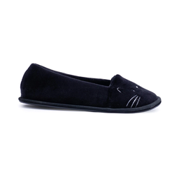 [IKKI57]  IINV. PANTUFLA DAMA PLUSH GATITO BORDADO apta para lavarropas