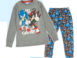 [DIS85554] DESCUENTO 10% LIQUIDACION DE TEMPORADA! INV. PIJAMA DE ALGODÓN SUBLIMADO CON PANTALON DE MODAL SUBLIMADO "SONIC"
