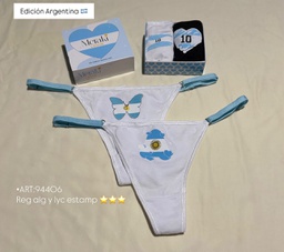 [MER94406] PACK X2 REGULABLE DE ALGODÓN Y LYCRA ESTAMPADA "ARG"