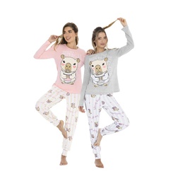 [LEN26300] INV. PIJAMA MANGA LARGA DE JERSEY ESTAMPADO "CAPIBARA"