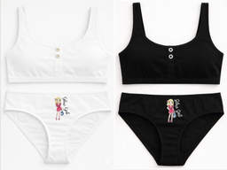 [MAR21001] CONJUNTO NENA ESTAMPADO DE ALGODÓN Y LYCRA CON BRETEL ANCHO C/ BOTONES