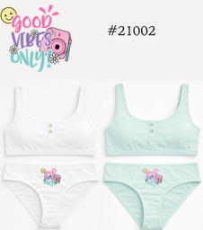 [MAR21002] CONJUNTO NENA ESTAMPADO DE ALGODÓN Y LYCRA CON BRETEL ANCHO C/ BOTONES