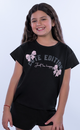 [SP11822] VER. PIJAMA NENA REMERA MANGAS CORTAS ESTAMPADA Y SHORT LISO