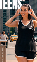 [SP11828] VER. PIJAMA MUSCULOSA LISO CON VIVOS A CONTRACOLOR