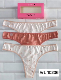 [SAY10206] PACK X3 COLALES MAX DE ALGODÓN Y LYCRA ESTAMPADA