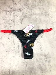 [KAUSM562] DESCUENTO -15 % OFF !! VER. MALLA COLA LESS CON ELASTICO DE TRICOT ESTAMPADO