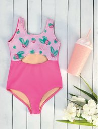 [KAUSM569] DESCUENTO -15 % OFF !! VER. MALLA ENTERIZA DE NENA LISO Y ESTAMPADO