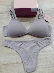[VOL1003] OFERTON! - CONJUNTO TRIANGULO SOFT CON COLALES MICRO. LISO