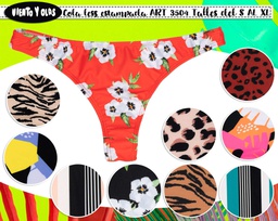 [VYO3504] BLACK! -15% OFF !! - MALLA COLALES ESTAMPADA